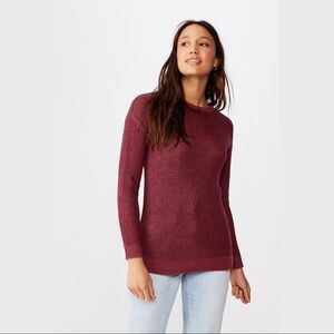 Cotton On Archy 6 Pullover Mauvewood Sweater